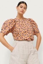 Second Female - Blus Kalma Blouse - Brun - 40