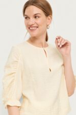 Second Female - Blus Malin Blouse - Beige - 40