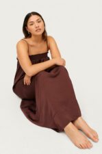 Second Female - Maxiklänning Minga Maxi Dress - Brun - 38