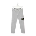 Stone Island - Byxor - Grå - Pojke - Storlek: 128 Cm,140 CM