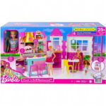 Barbie Dukke m. Restuarant Barbie dockor och tillbehör H