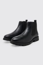 Chelseaboots Med Dragflik, Black