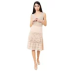 D.Exterior Kort spets kjol Beige, Dam