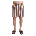 Dolce & Gabbana Randiga strandkläder badhorts Orange, Herr