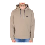Emporio Armani Kepspuccino stretch bomullsblandning tröja Beige, Herr