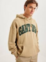 Gant D1. Gant Usa Sweat Hoodie Trøjer Beige