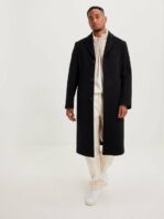J Lindeberg Burke Wool Cashmere Coat Jakker & frakker Black