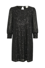 KAFFE - Paljettklänning kaSille Dress - Svart - 36