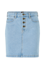 Lee - Jeanskjol Button Fly A Line Skirt - Blå - W25