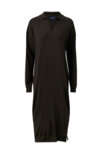 Lexington - Klänning Fanny Merino Wool Knitted Polo Shirt Dress - Brun - 34/36