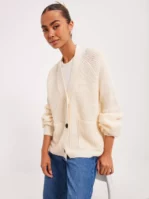 Noisy May - Cardigans & Koftor - Sugar Swizzle - Nmtimmy L/S Knit Cardigan Noos - Tröjor