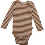 Petit Piao French Roast/Tapioka Modal Striped Body