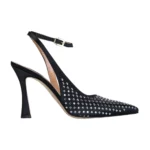 Pinko Basilico Slingback Raso Full STR Svart, Dam
