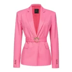 Pinko Ernesta Giacca Lana Tecnica Stretch Rosa, Dam