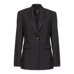 Pinko Euridice Giacca Lana Tecnica Stretch Svart, Dam