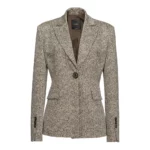 Pinko Evelina 1 Giacca Punto Stoffa Resca Brun, Dam
