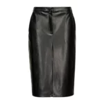 Pinko Godiva 1 Gonna Similpelle Svart, Dam