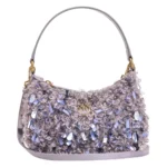 Pinko Half Moon Mini Neon Curls ECO Shearling Lila, Dam