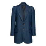 Pinko Landire Giacca Pj862 Flat Wash Blå, Dam