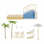 Rainbow High Color Change Beach Club Rainbow High dockor 578475