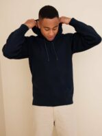 Selected Homme Slhnio Ls Knit Hoodie G Trøjer Sky Captain