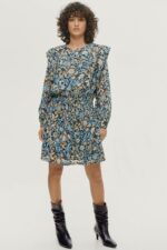 Soaked in Luxury - Klänning slMelvine Dress LS - Blå - 40