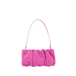 Staud Pink Suede Bean Väska Kuvertväska Rosa, Dam