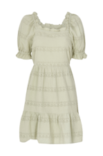 Vero Moda - Klänning VMJESSER 2/4 SHORT DRESS WVN GA - Beige - 42/44