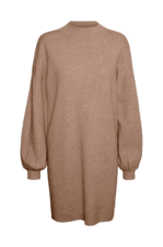 Vero Moda - Klänning vmNancy LS Funnelneck Dress - Brun - 36/38