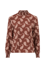 Vila - Topp viOti L/S Top - Brun - 34