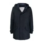 Woolrich Blue Polar High Collar Parka Blå, Herr