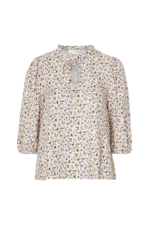 Selected FEMME - Blus slfCollins 3/4 Top - Beige - 34