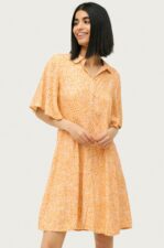Selected FEMME - Skjortklänning slfJalina 2/4 Short Shirt Dress - Rosa - 38