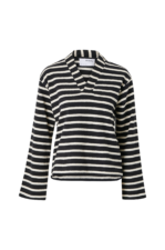 Selected FEMME - Topp slfTala Cropped LS V-neck Sweat - Svart - 34