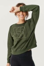 Sense of Karma - Sweatshirt Yoga Crewneck BR FL - Grön - 58/60