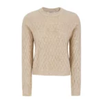 Soft Rebels SRJazlyn stickad Beige, Dam
